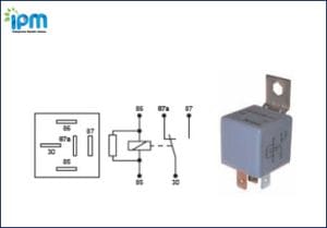 MINI RELAY 12 VOLT 30 AMP (N/C) 40 AMP (N/O)